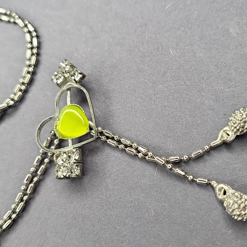 Rhinestone Heart Necklace